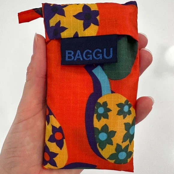 NWOT BAGGU Kumquat Wine Bag - Picture 3 of 4